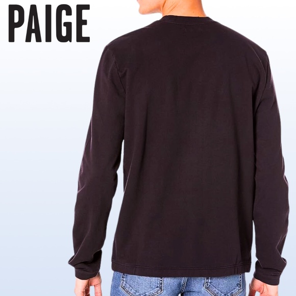 PAIGE Men's Jaxton French Terry Long-Sleeve Sweatshirt in Night Cap - 2XL - Picture 4 of 16